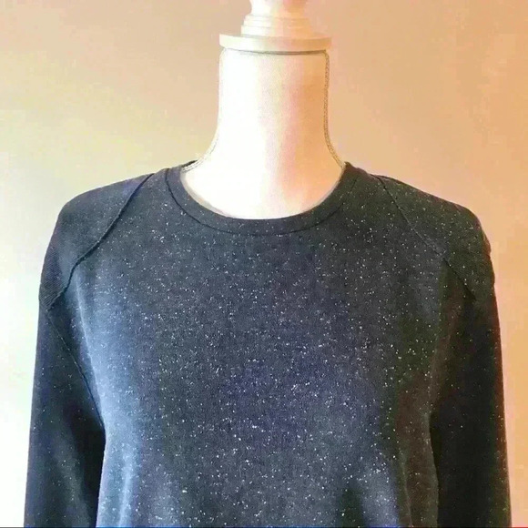 Ted Baker London Navy Speckled Crew Neck Sweater - Picture 2 of 8
